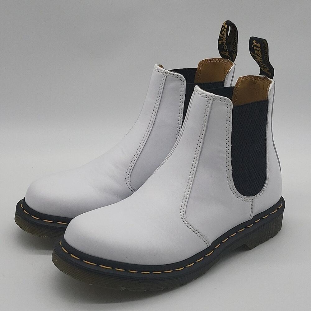 Dr. Martens Women's Chelsea Boots White Color Size 6 - Picture 3 of 11